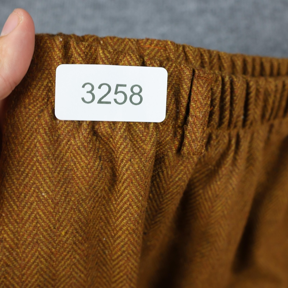 F. Shay of Boston Skirt Womens 12 Brown Wool Herringbone A-Line Lined Made USA - Picture 11 of 11